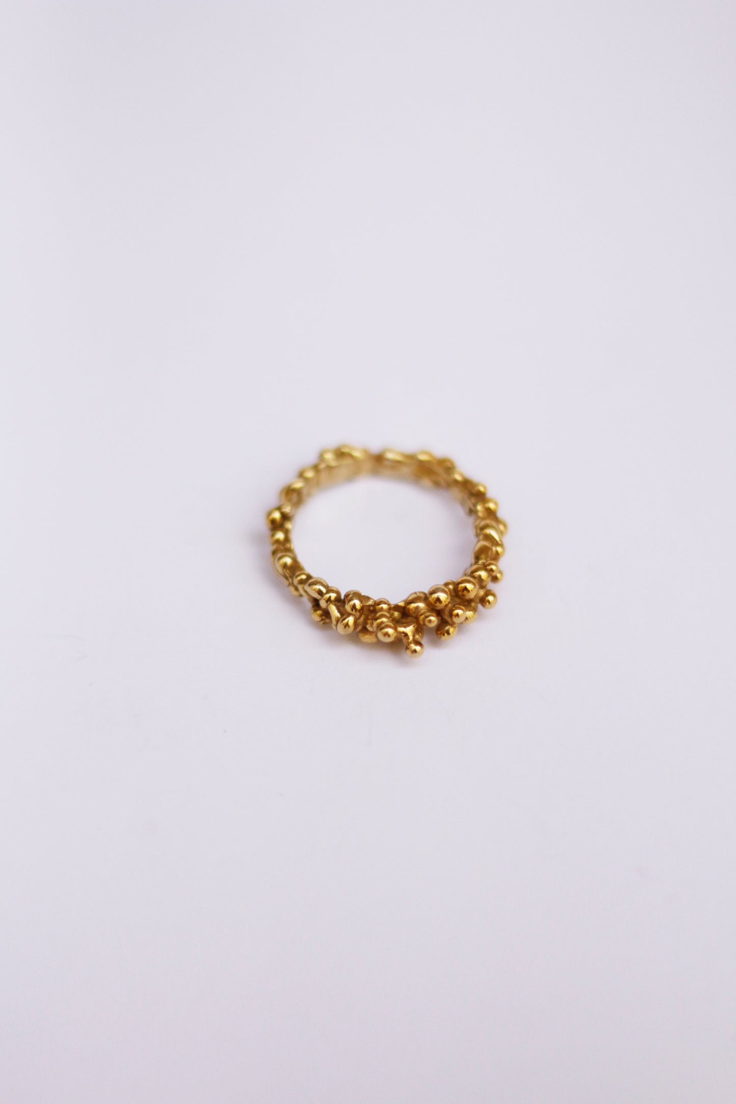 Anillo Pluja sello baño oro