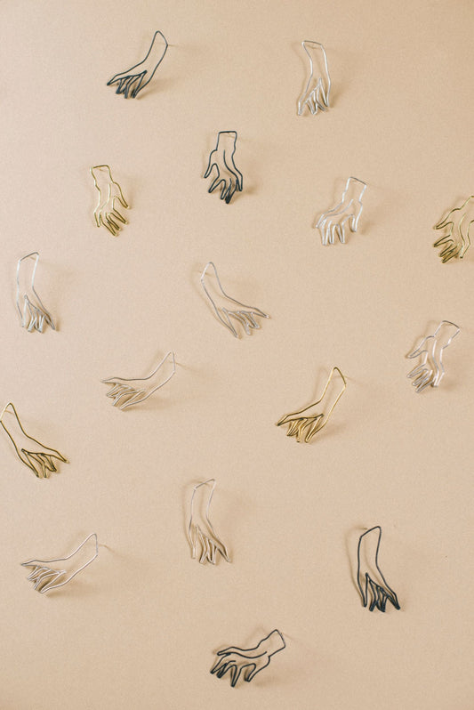 Pendientes Mans modelo 2 baño en oro