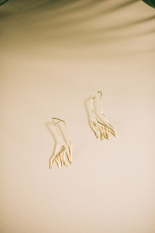 Pendientes Mans modelo 1 baño en oro