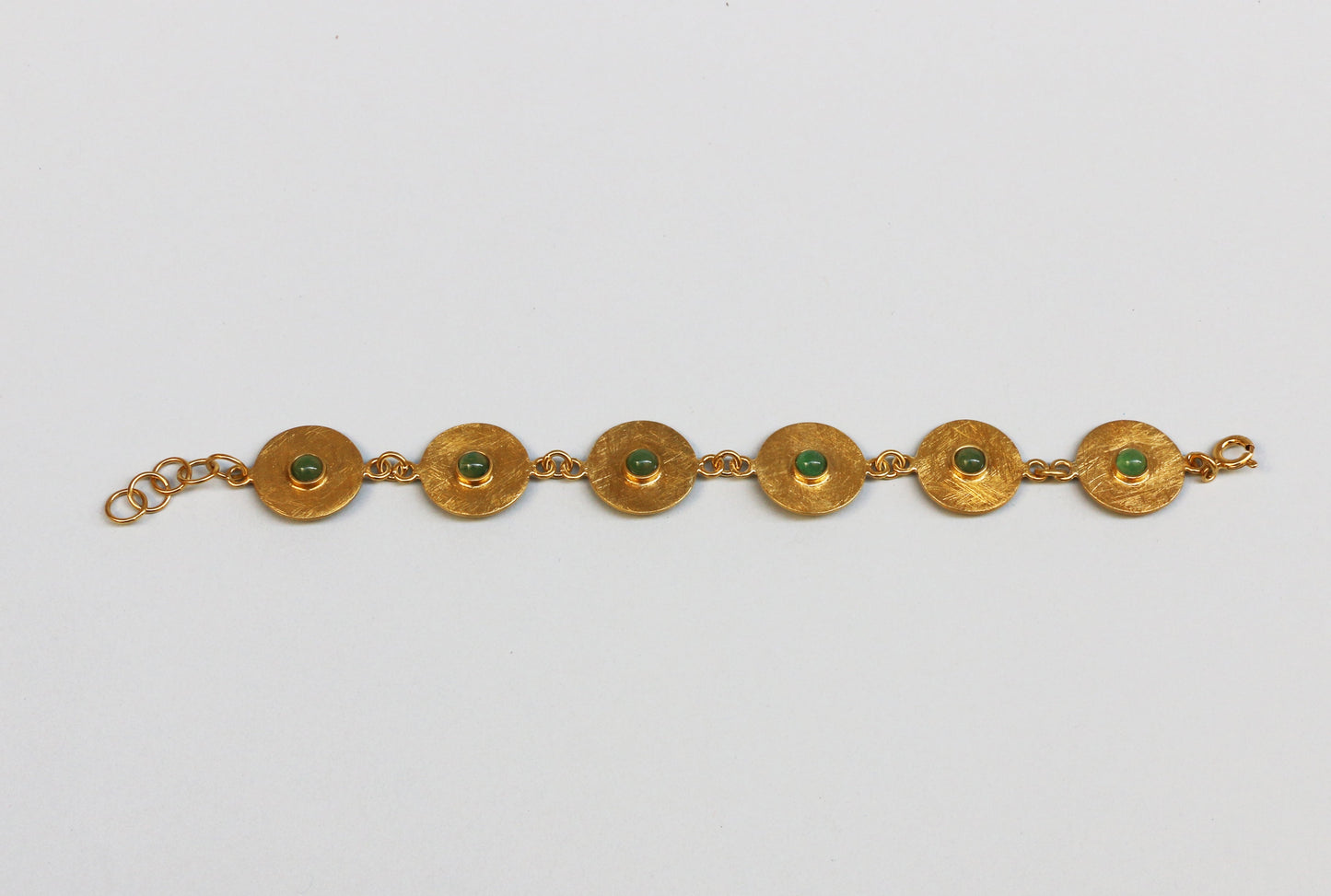 Astres golden bracelet Aventurine stones
