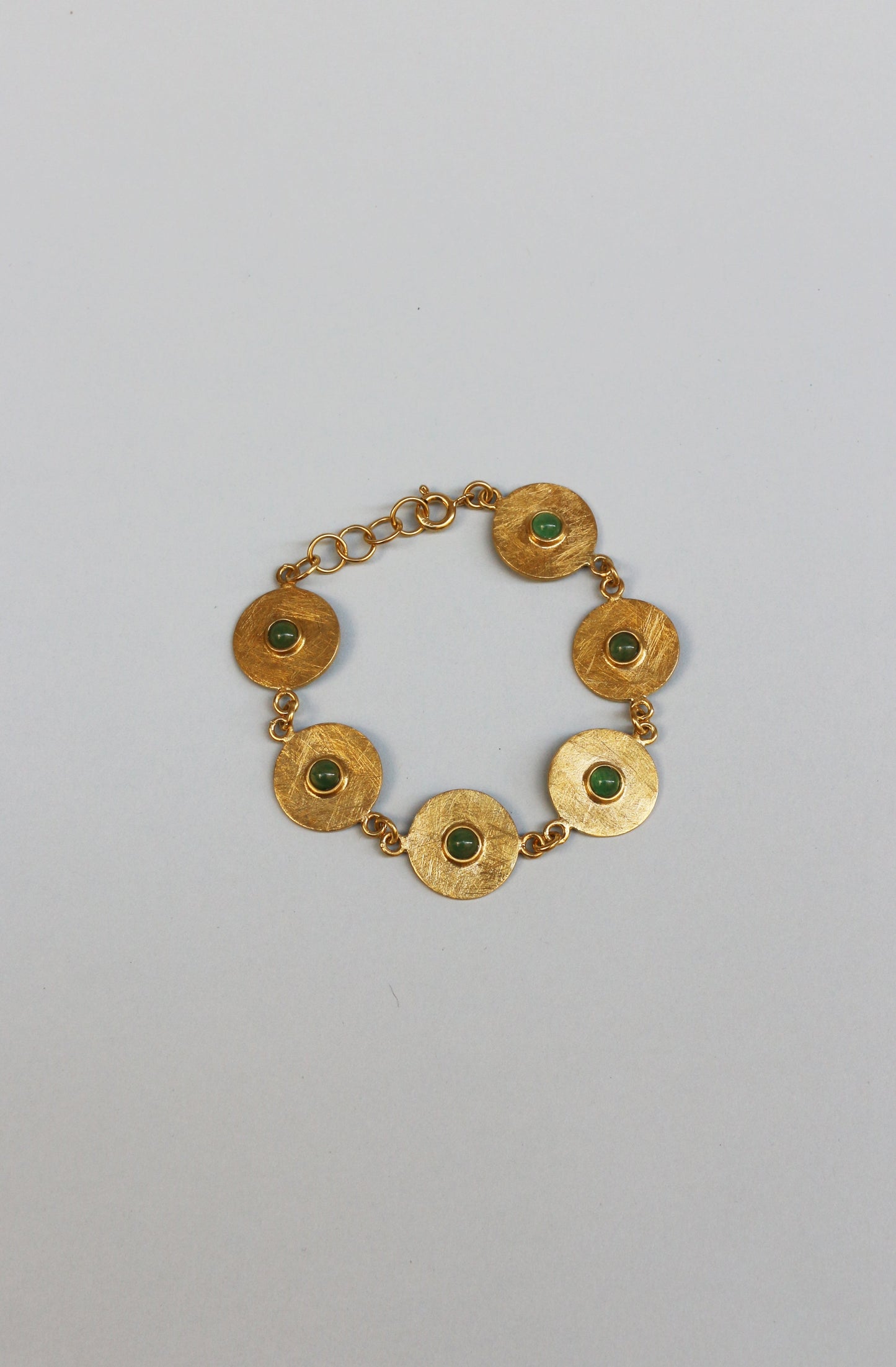 Astres golden bracelet Aventurine stones