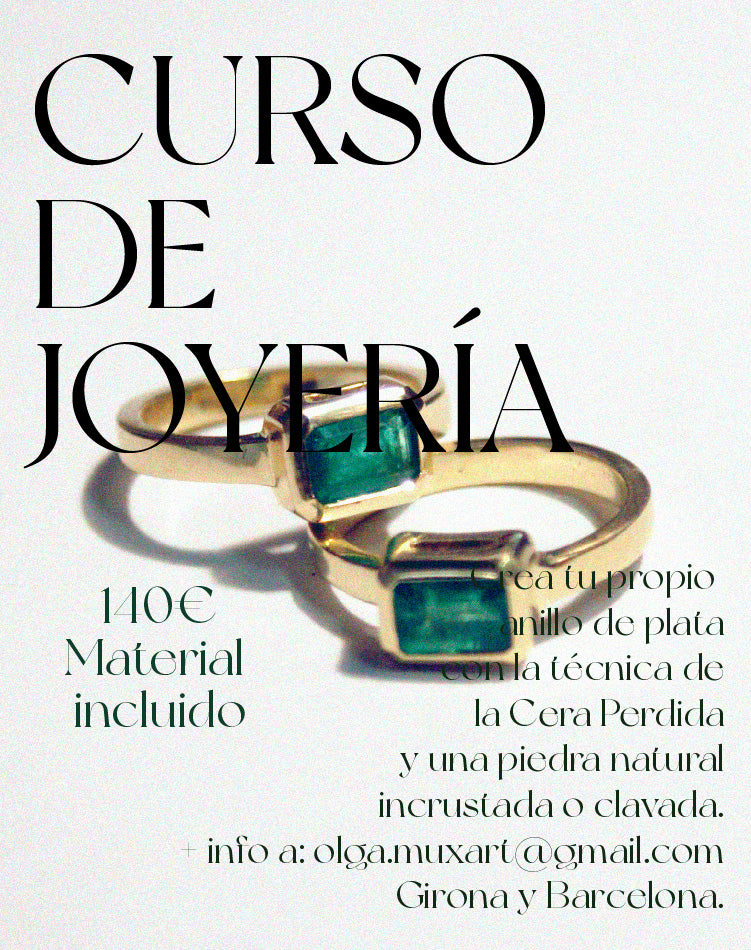 Curso de joyería anillo con piedra en Girona y Barcelona