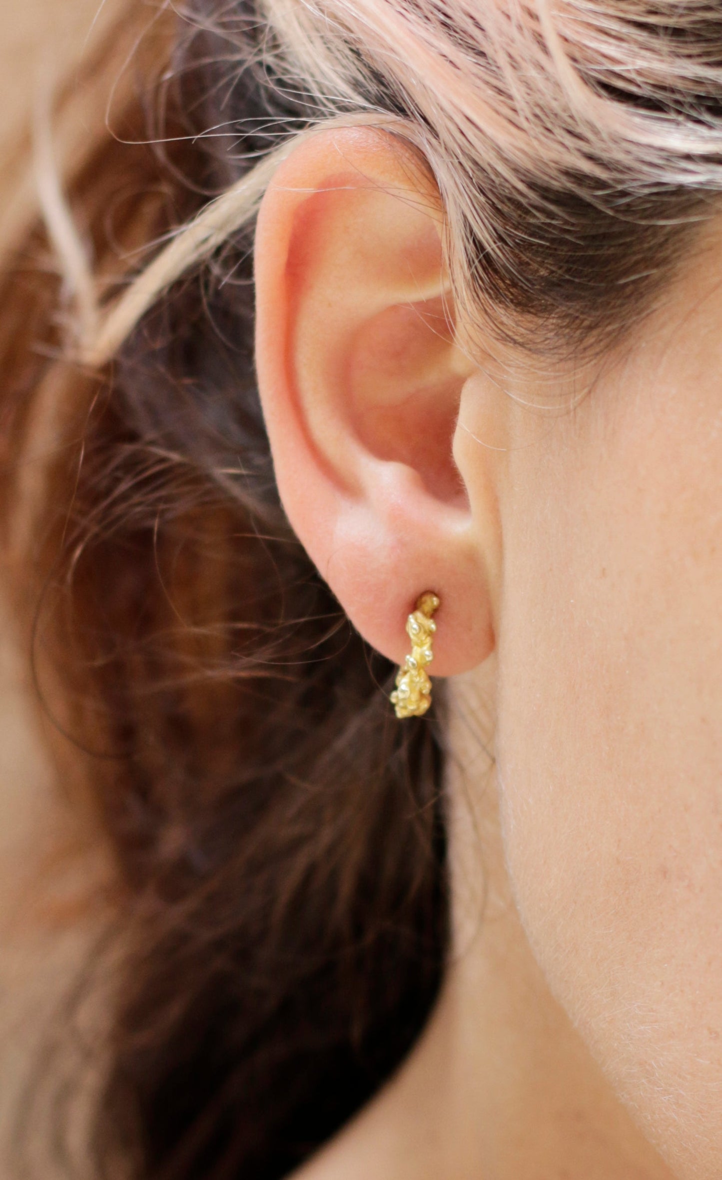 Pluja small golden earrings