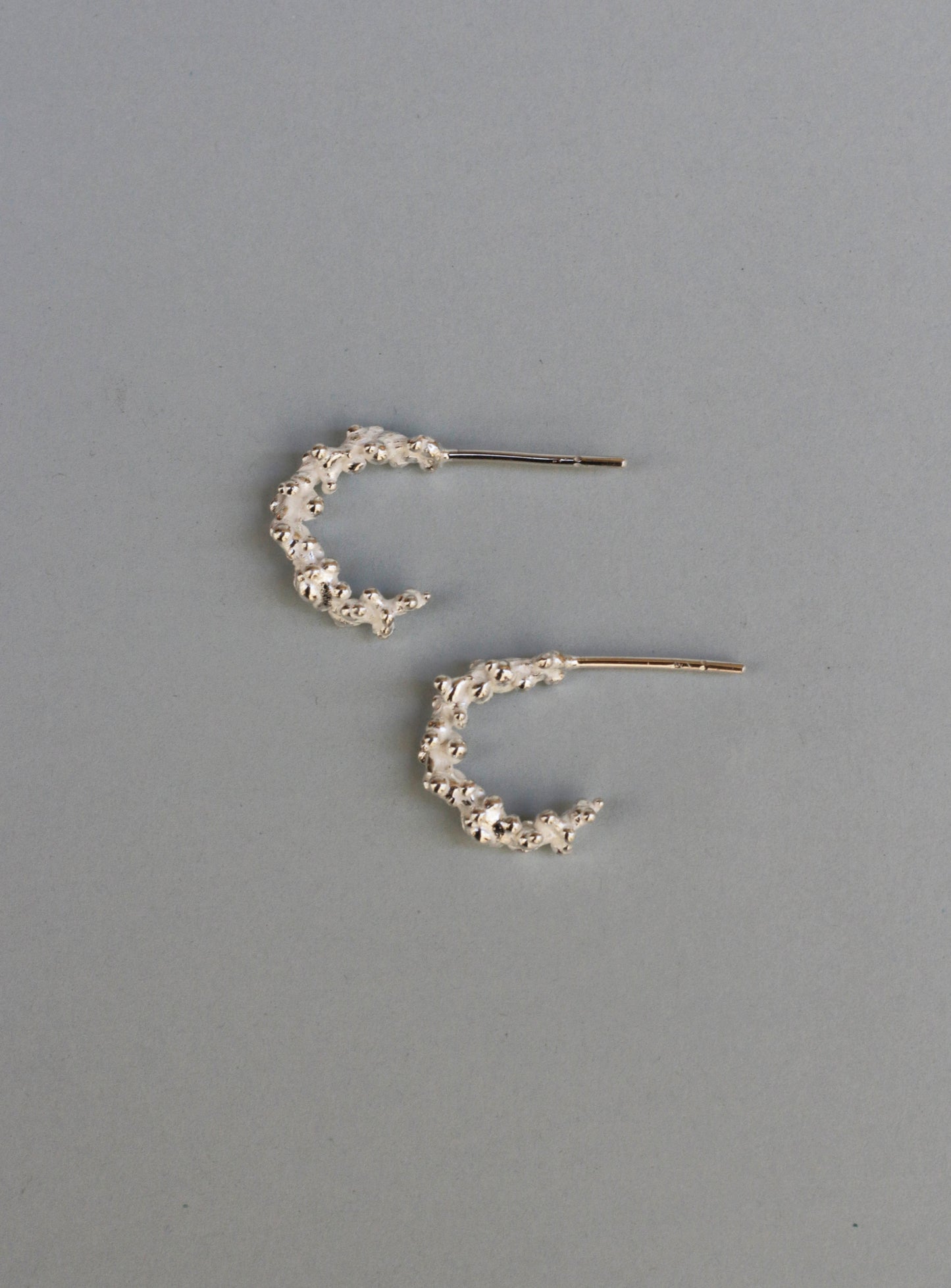 Pluja small silver earrings