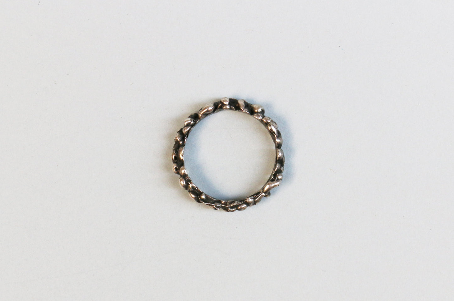 Pluja silver thin ring