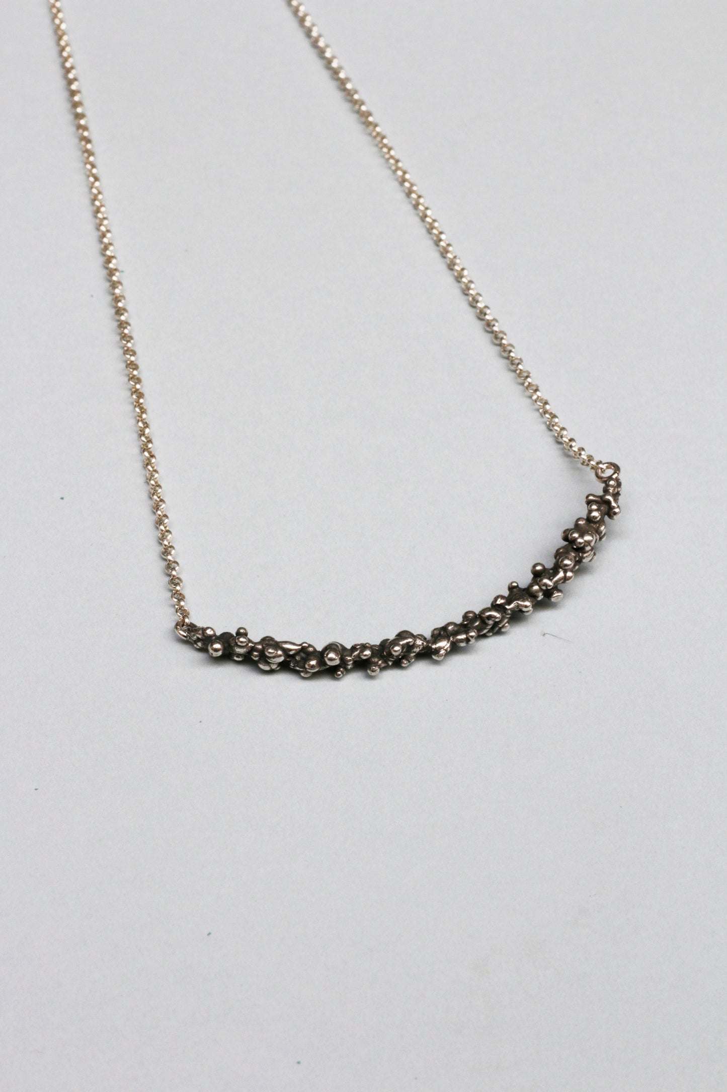 Pluja silver necklace